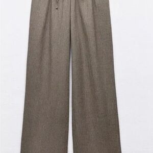 Zara women’s drawstring, beach pants